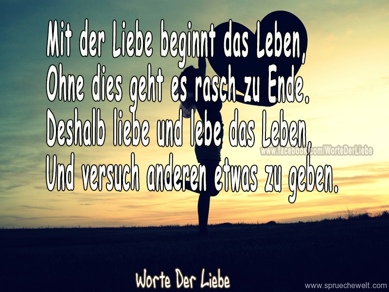 Mit der Liebe beginnt das Leben