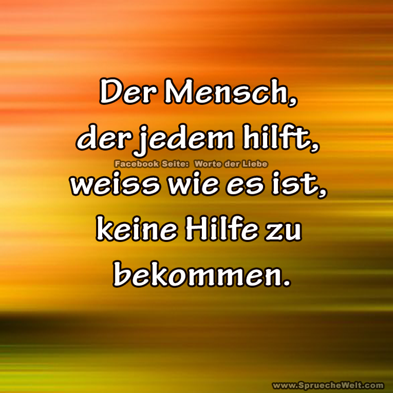 Der Mensch, der jedem hilft