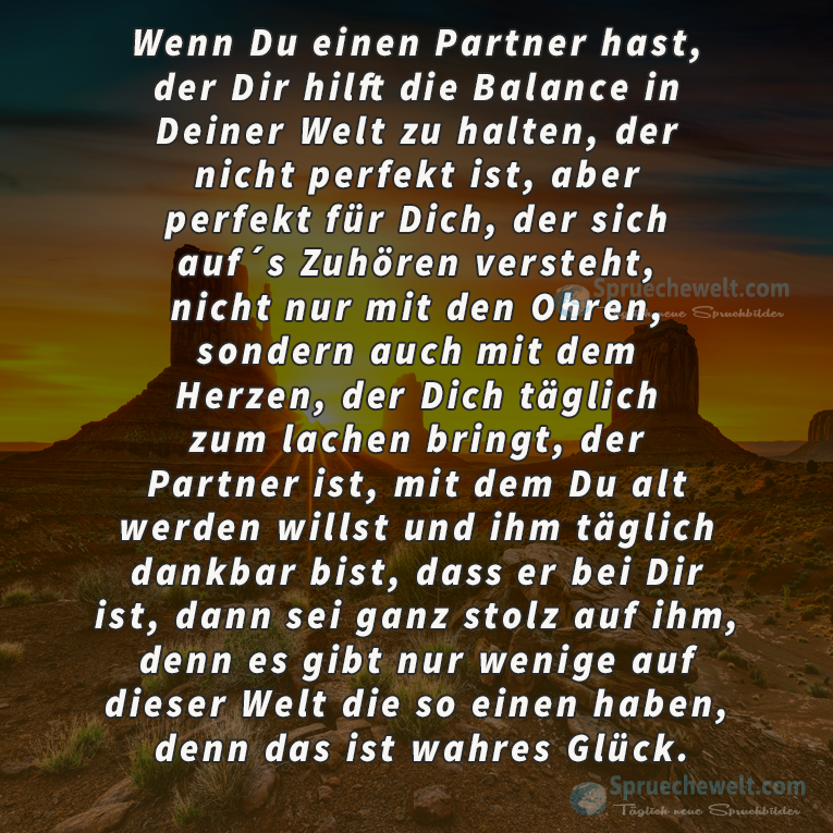 Wenn Du einen Partner hast,