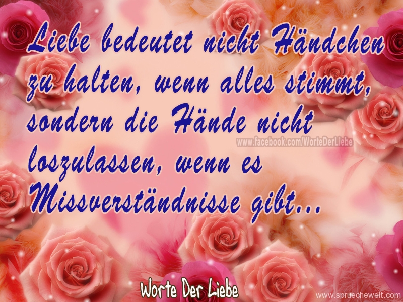 Liebe bedeutet nicht Haendchen