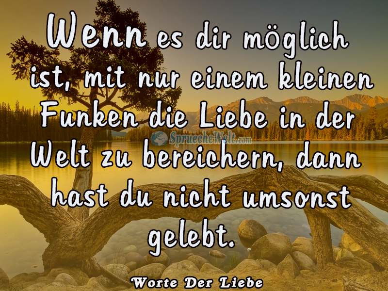 Wenn es dir möglich ist
