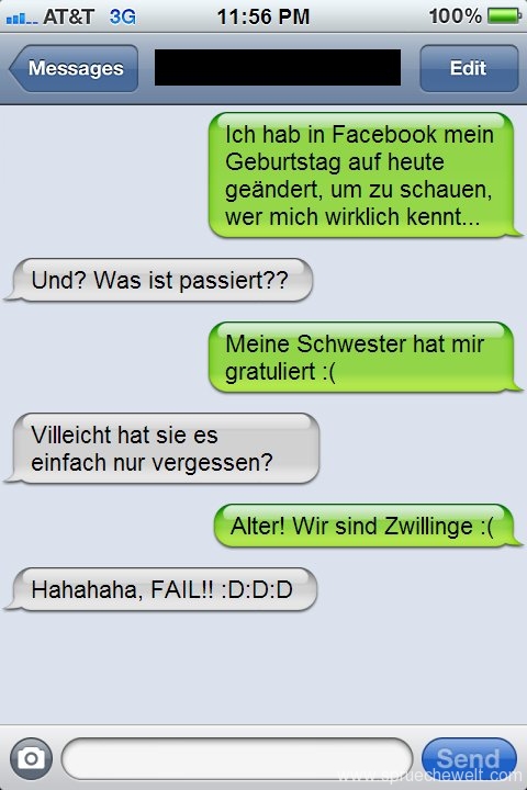 Ich hab mein Geburtstag auf Facebook geaendert