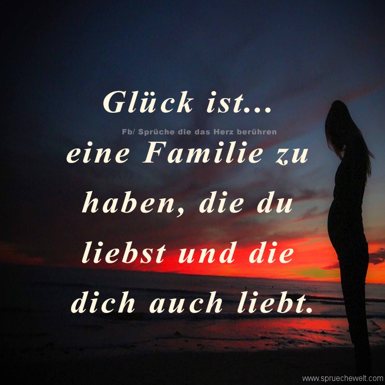 Glueck ist eine Familie zu haben