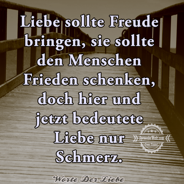 Liebe sollte Freude bringen