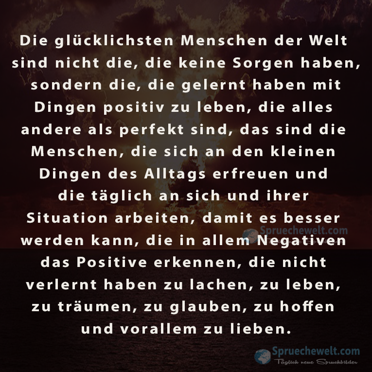 Die gluecklichsten Menschen der Welt sind nicht die