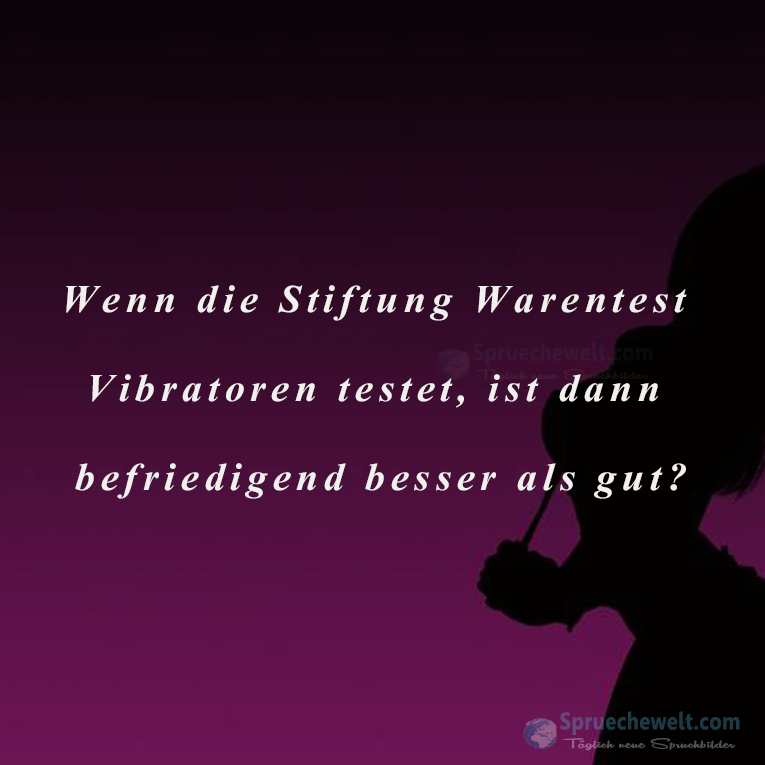 Wenn die Stiftung Warentest Vibratoren testet