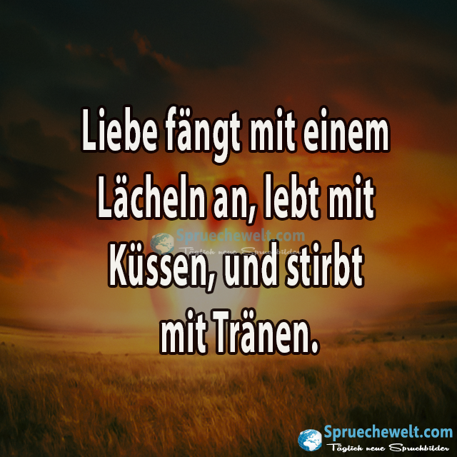 Liebe faengt mit einem Laecheln an