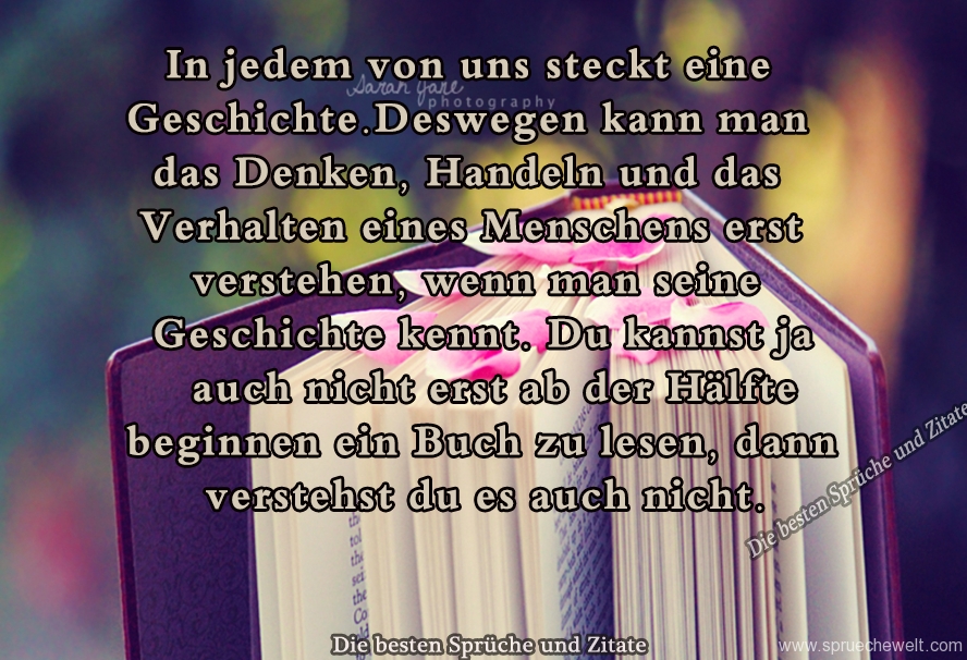 In jedem von uns steckt eine Geschichte.